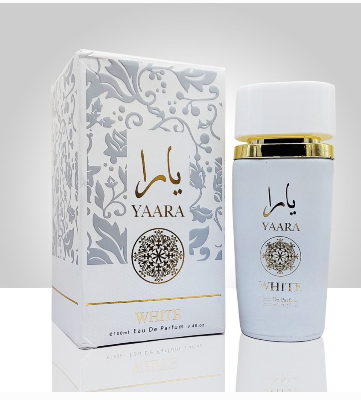 عطرادکلن یارا سفید ازشرکت اماراتی تی آر آی ۱۰۰میل زنانهYARA